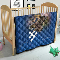 Slovakia Bojnice Castle Quilt Golden Eagle With Slovak Pattern - Wonder Print Shop