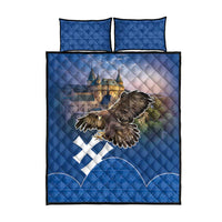 Slovakia Bojnice Castle Quilt Bed Set Golden Eagle With Slovak Pattern - Wonder Print Shop