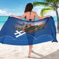 Slovakia Bojnice Castle Sarong Golden Eagle With Slovak Pattern - Wonder Print Shop