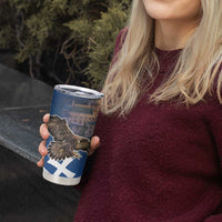 Slovakia Bojnice Castle Tumbler Cup Golden Eagle With Slovak Pattern - Wonder Print Shop