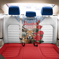 Slovakia Restoration Day 1993 Back Car Seat Cover Tatra Chamois With Red Rose - Wonder Print Shop