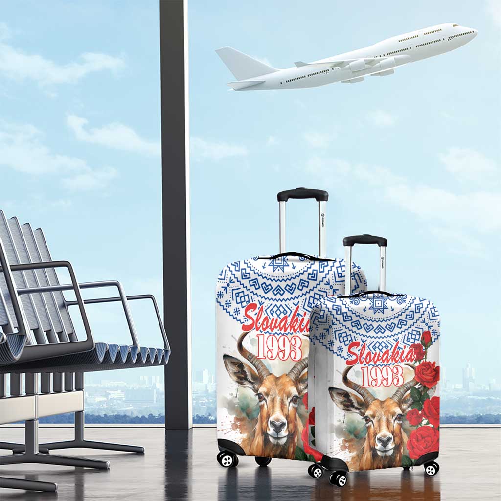 Slovakia Restoration Day 1993 Luggage Cover Tatra Chamois With Red Rose - Wonder Print Shop