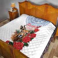Slovakia Restoration Day 1993 Quilt Tatra Chamois With Red Rose - Wonder Print Shop