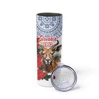 Slovakia Restoration Day 1993 Skinny Tumbler Tatra Chamois With Red Rose - Wonder Print Shop