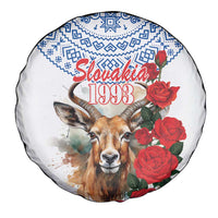 Slovakia Restoration Day 1993 Spare Tire Cover Tatra Chamois With Red Rose - Wonder Print Shop