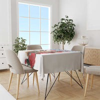 Slovakia Restoration Day 1993 Tablecloth Tatra Chamois With Red Rose - Wonder Print Shop