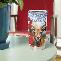 Slovakia Restoration Day 1993 Tumbler Cup Tatra Chamois With Red Rose - Wonder Print Shop