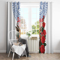 Slovakia Restoration Day 1993 Window Curtain Tatra Chamois With Red Rose - Wonder Print Shop