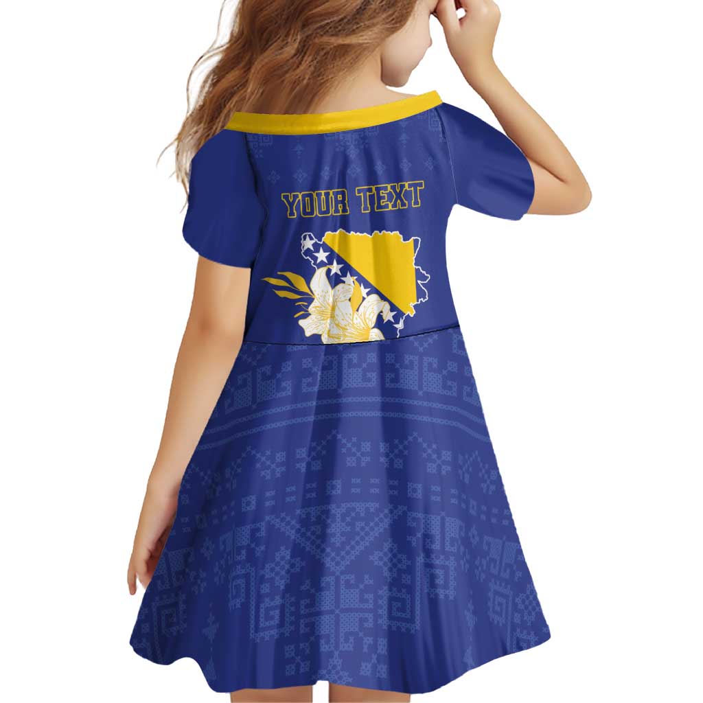 Personalized Bosnia and Herzegovina Independence Day Family Matching Puletasi and Hawaiian Shirt Golden Eagle With Lilium Bosniacum