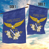 Personalized Bosnia and Herzegovina Independence Day Garden Flag Golden Eagle With Lilium Bosniacum
