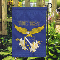 Personalized Bosnia and Herzegovina Independence Day Garden Flag Golden Eagle With Lilium Bosniacum