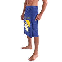 Personalized Bosnia and Herzegovina Independence Day Lavalava Golden Eagle With Lilium Bosniacum