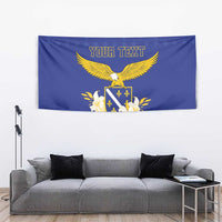Personalized Bosnia and Herzegovina Independence Day Tapestry Golden Eagle With Lilium Bosniacum - Wonder Print Shop