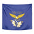 Personalized Bosnia and Herzegovina Independence Day Tapestry Golden Eagle With Lilium Bosniacum - Wonder Print Shop