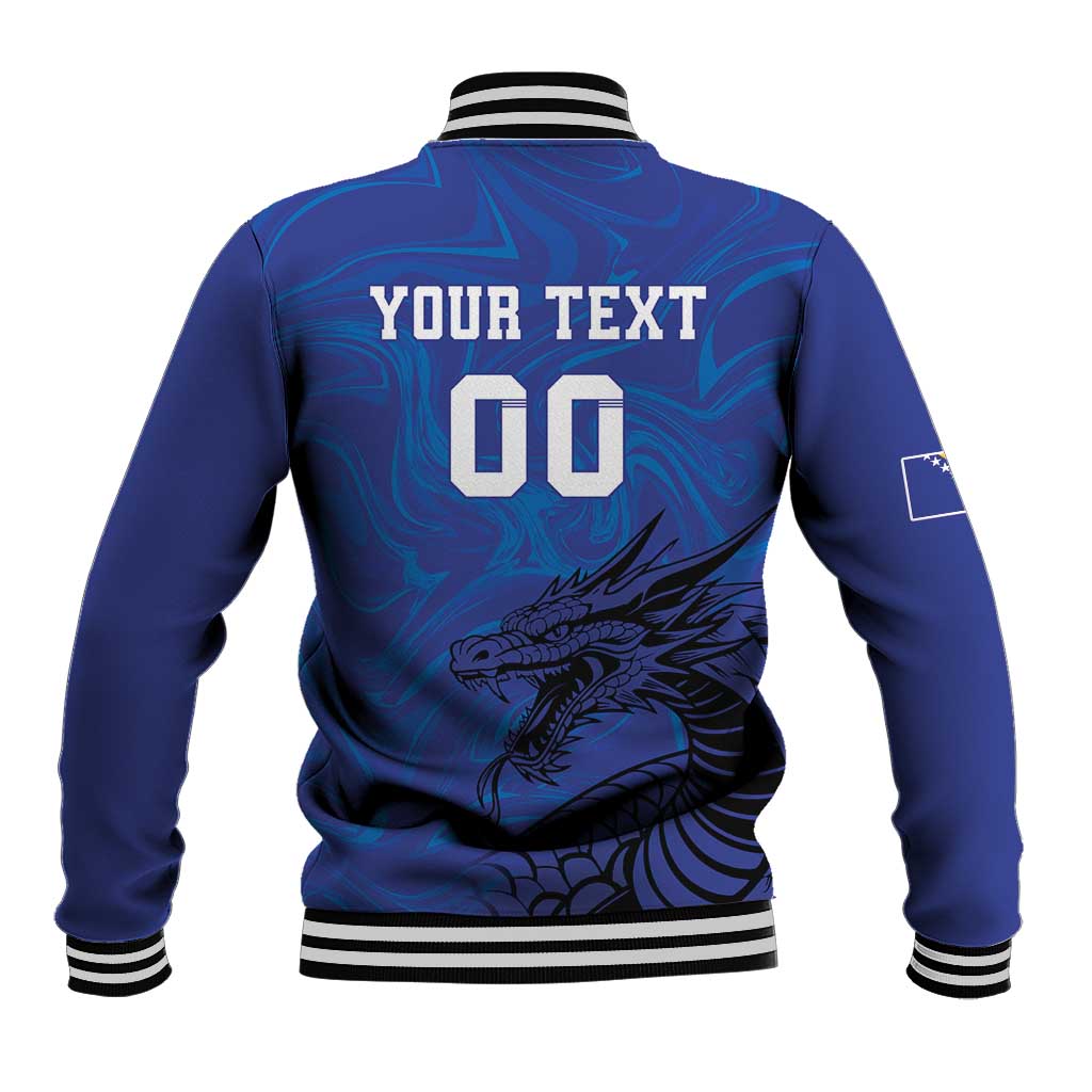Custom Bosnia and Herzegovina Football Baseball Jacket The Dragons Go Champions