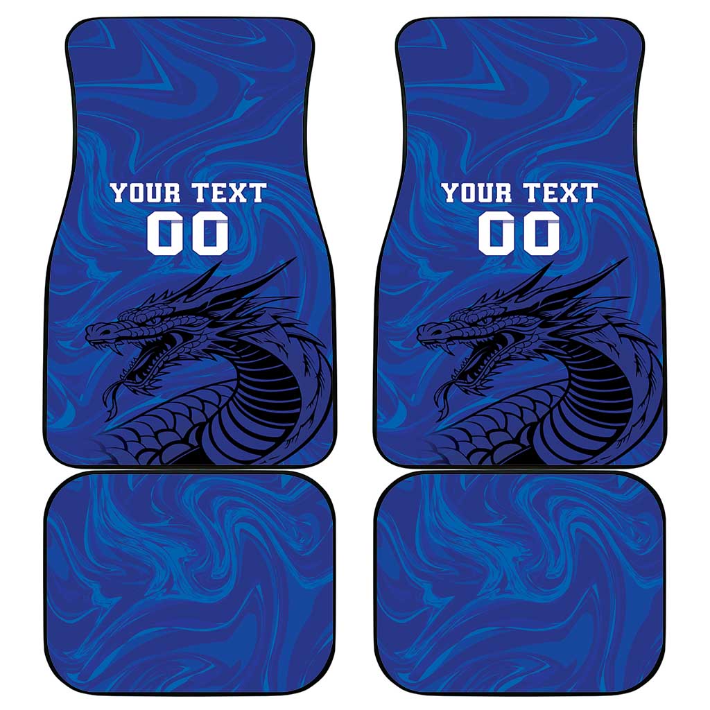Custom Bosnia and Herzegovina Football Car Mats The Dragons Go Champions
