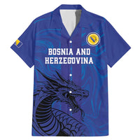 Custom Bosnia and Herzegovina Football Family Matching Mermaid Dress and Hawaiian Shirt The Dragons Go Champions