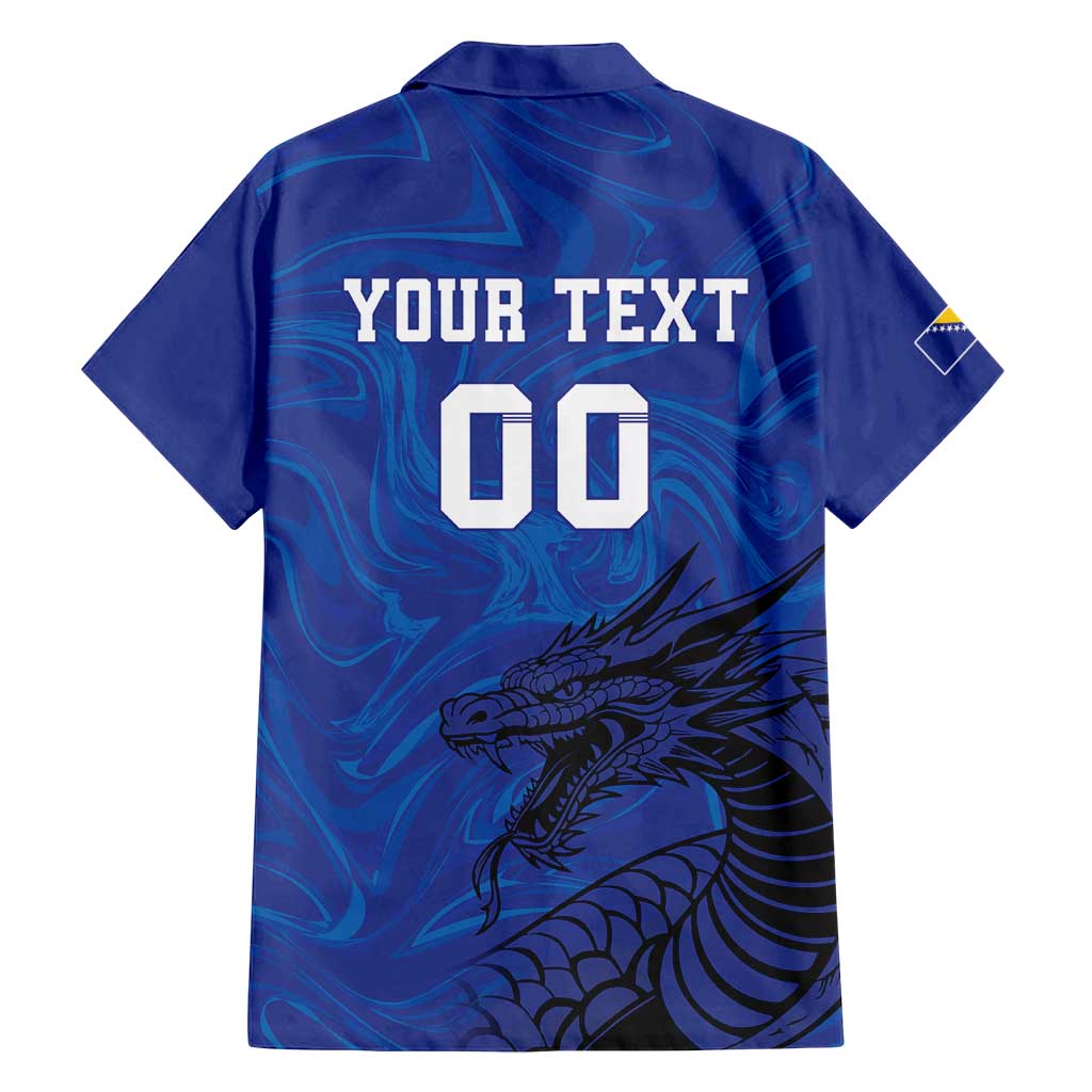 Custom Bosnia and Herzegovina Football Family Matching Puletasi and Hawaiian Shirt The Dragons Go Champions