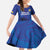 Custom Bosnia and Herzegovina Football Family Matching Short Sleeve Bodycon Dress and Hawaiian Shirt The Dragons Go Champions