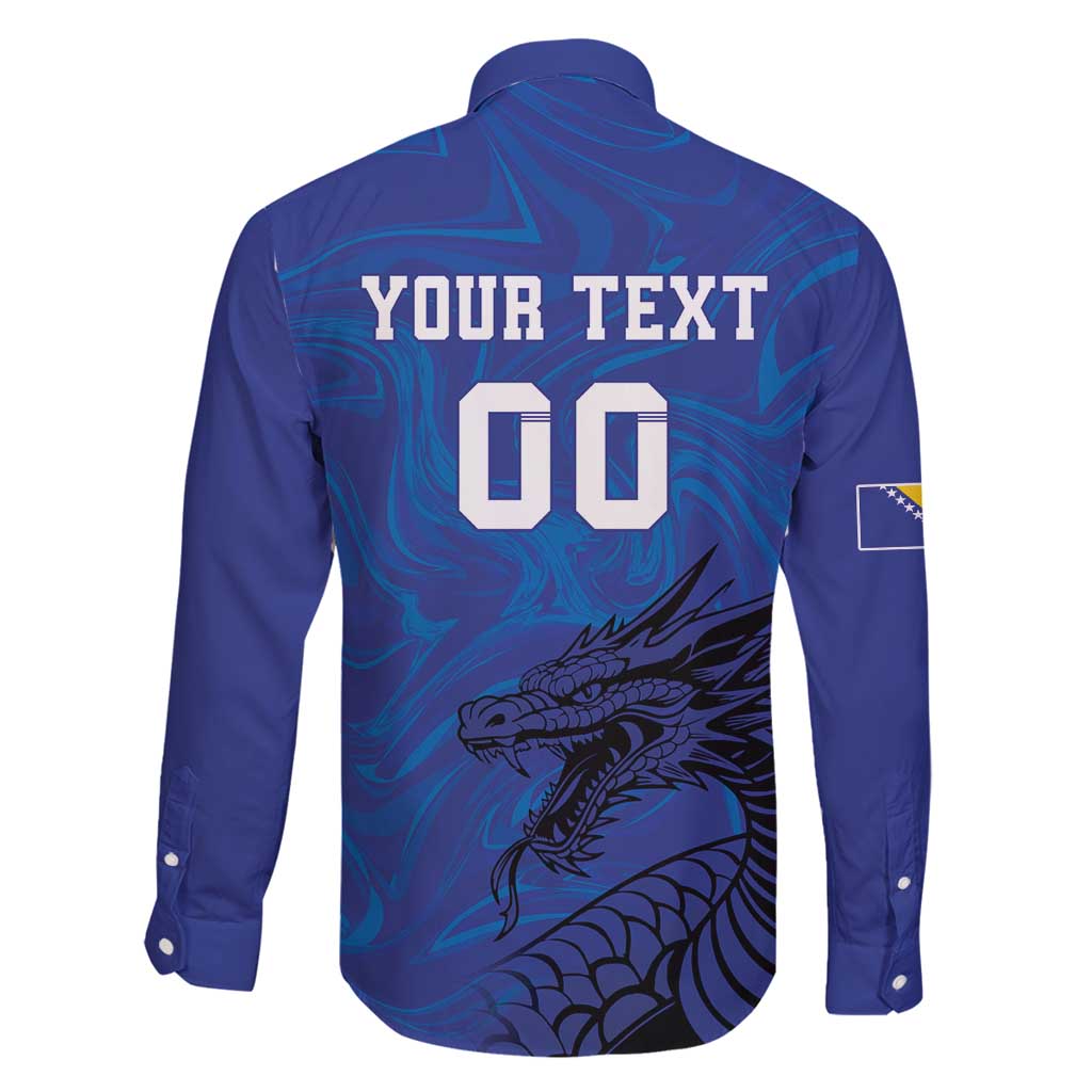 Custom Bosnia and Herzegovina Football Family Matching Tank Maxi Dress and Hawaiian Shirt The Dragons Go Champions