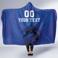 Custom Bosnia and Herzegovina Football Hooded Blanket The Dragons Go Champions