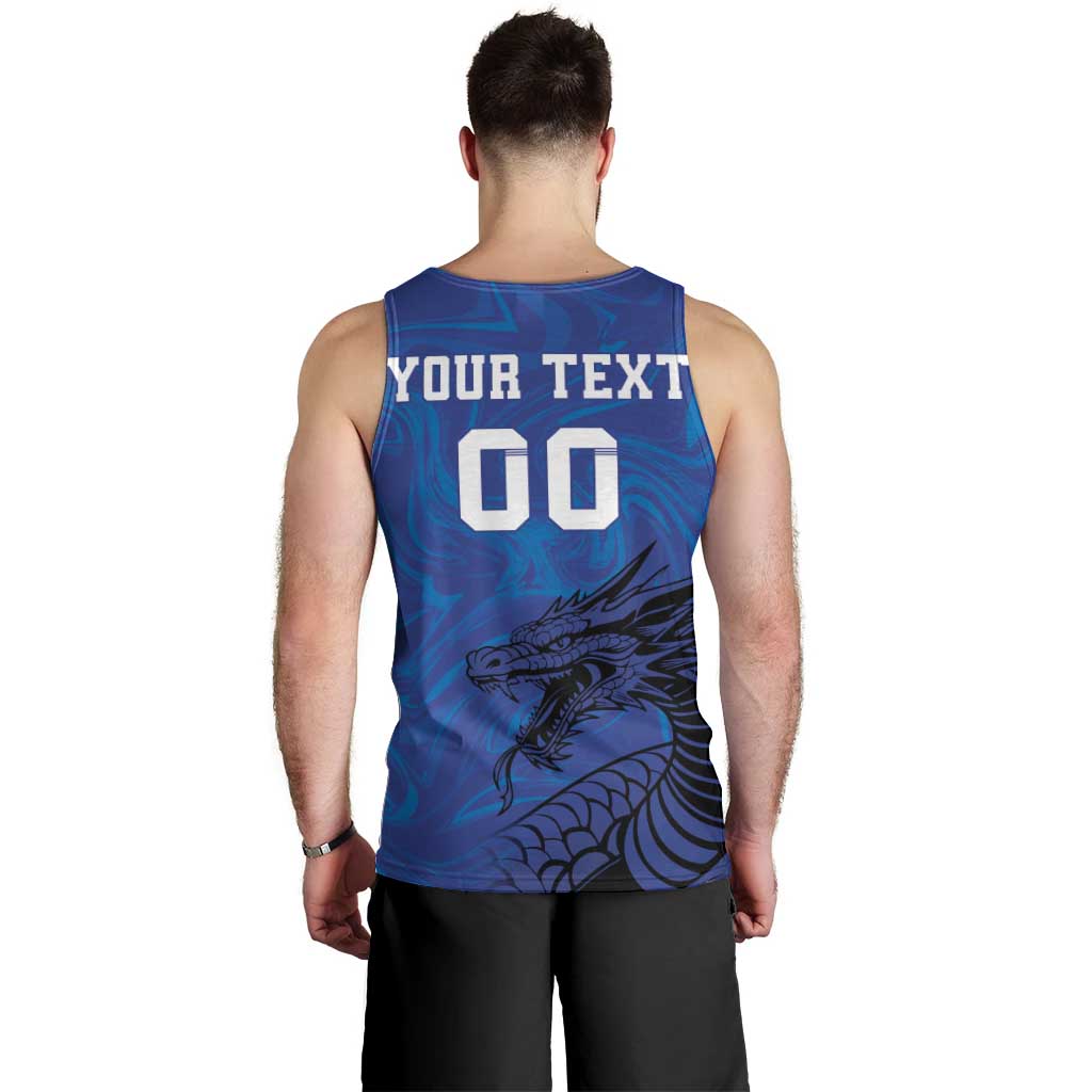 Custom Bosnia and Herzegovina Football Men Tank Top The Dragons Go Champions - Wonder Print Shop