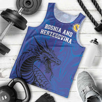 Custom Bosnia and Herzegovina Football Men Tank Top The Dragons Go Champions - Wonder Print Shop