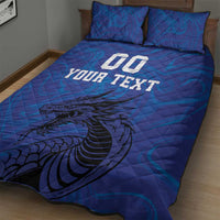 Custom Bosnia and Herzegovina Football Quilt Bed Set The Dragons Go Champions - Wonder Print Shop