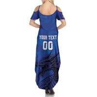 Custom Bosnia and Herzegovina Football Summer Maxi Dress The Dragons Go Champions - Wonder Print Shop