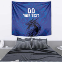 Custom Bosnia and Herzegovina Football Tapestry The Dragons Go Champions - Wonder Print Shop