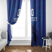 Custom Bosnia and Herzegovina Football Window Curtain The Dragons Go Champions - Wonder Print Shop
