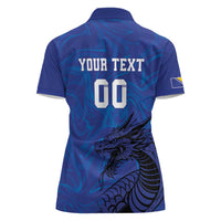 Custom Bosnia and Herzegovina Football Women Polo Shirt The Dragons Go Champions - Wonder Print Shop