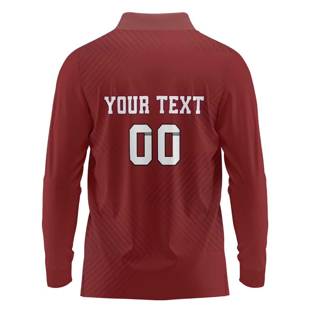 Custom Georgia Rugby Long Sleeve Polo Shirt The Lelos Go Champions - Wonder Print Shop