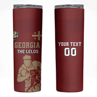 Custom Georgia Rugby Skinny Tumbler The Lelos Go Champions - Wonder Print Shop