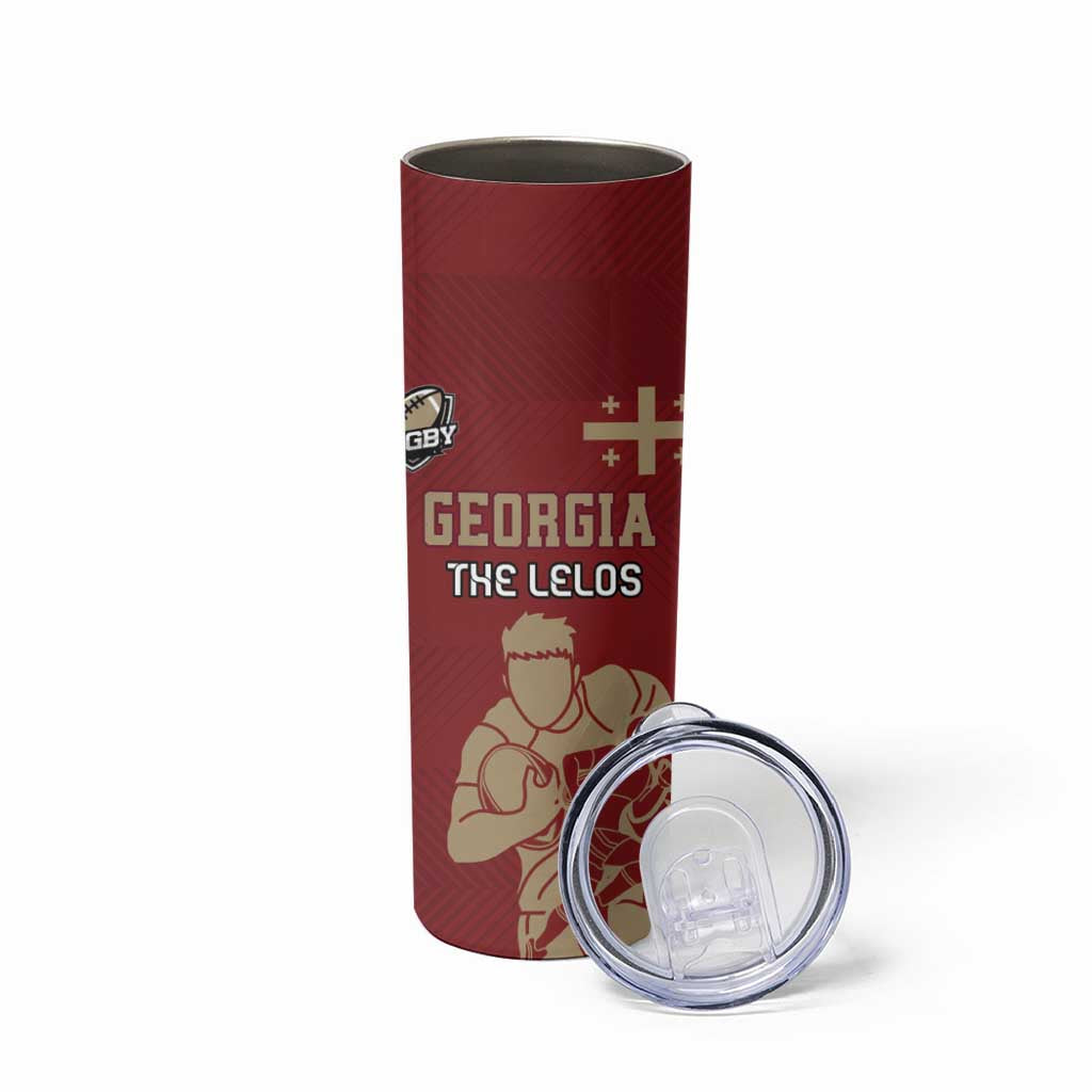 Custom Georgia Rugby Skinny Tumbler The Lelos Go Champions - Wonder Print Shop