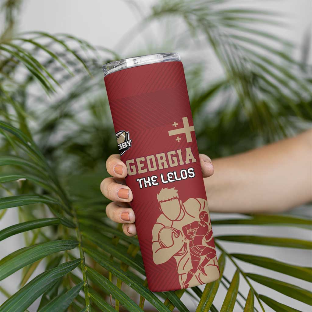 Custom Georgia Rugby Skinny Tumbler The Lelos Go Champions - Wonder Print Shop