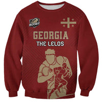 Custom Georgia Rugby Sweatshirt The Lelos Go Champions - Wonder Print Shop