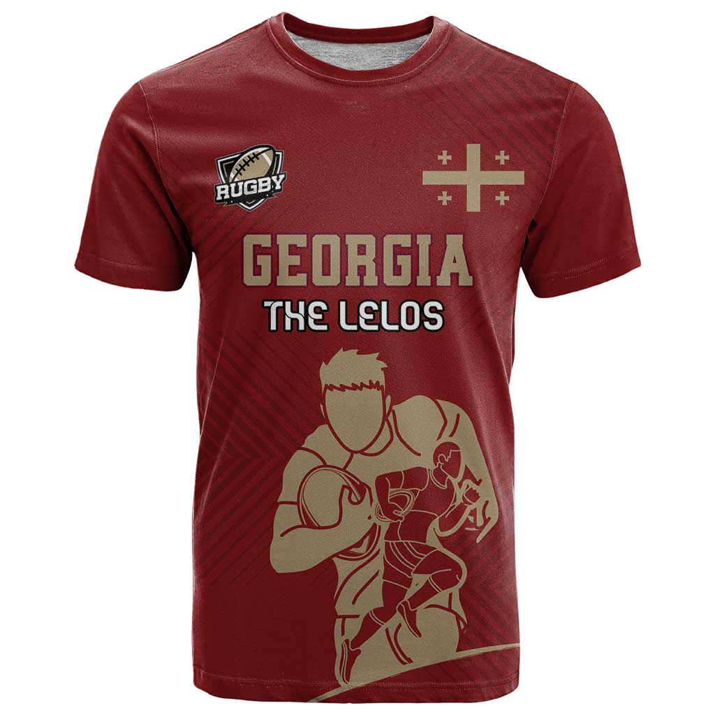Custom Georgia Rugby T Shirt The Lelos Go Champions - Wonder Print Shop