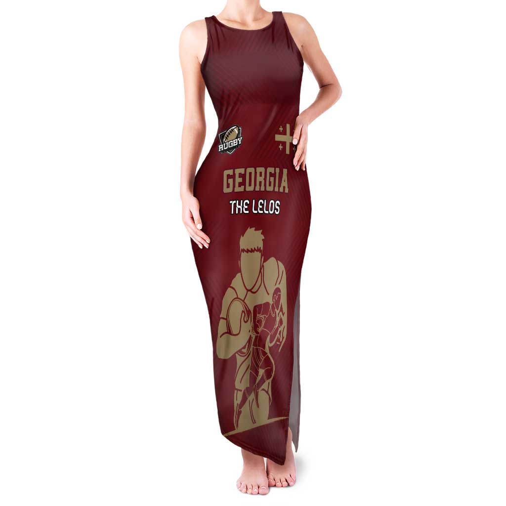 Custom Georgia Rugby Tank Maxi Dress The Lelos Go Champions - Wonder Print Shop