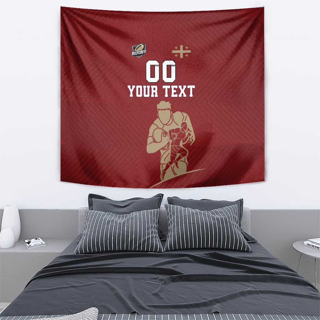 Custom Georgia Rugby Tapestry The Lelos Go Champions - Wonder Print Shop