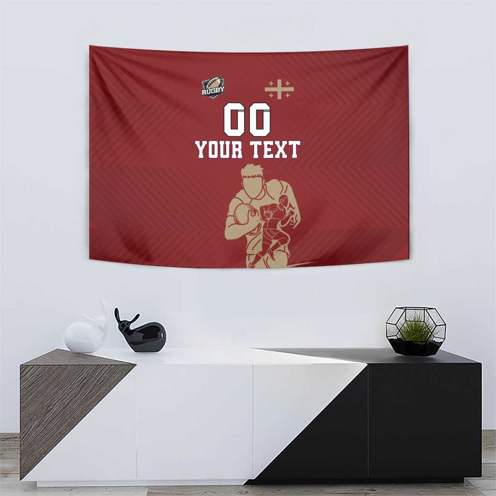 Custom Georgia Rugby Tapestry The Lelos Go Champions - Wonder Print Shop