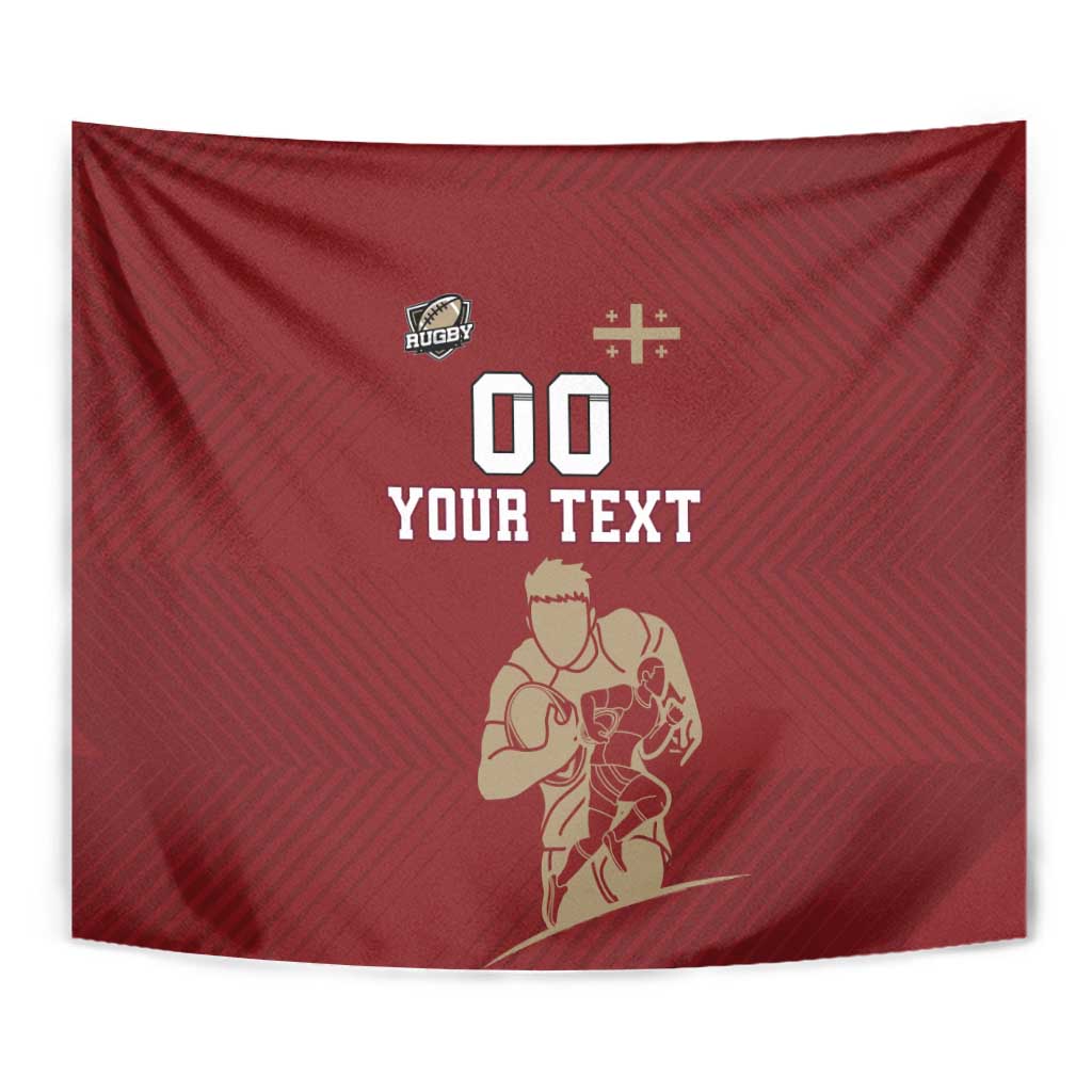 Custom Georgia Rugby Tapestry The Lelos Go Champions - Wonder Print Shop