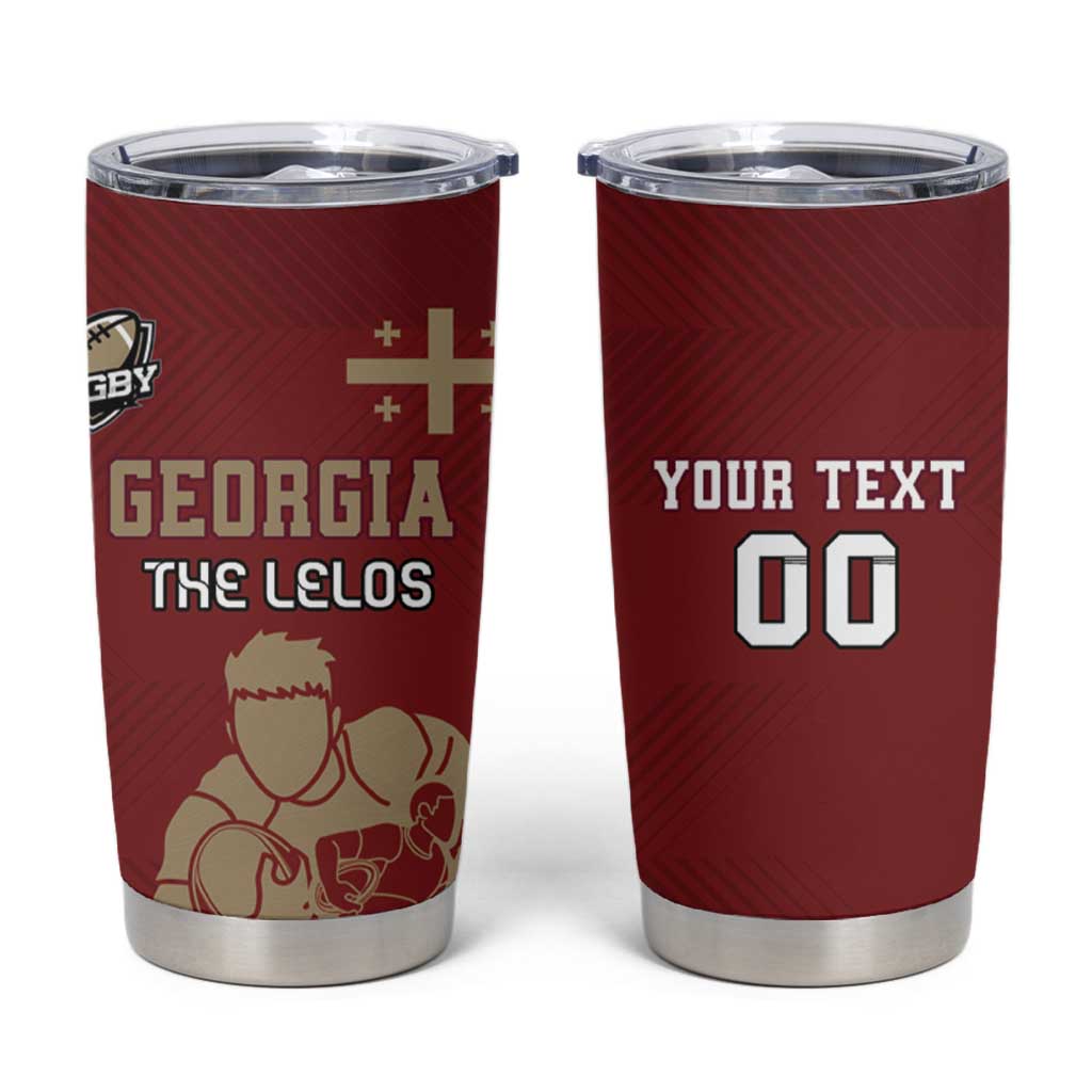 Custom Georgia Rugby Tumbler Cup The Lelos Go Champions - Wonder Print Shop