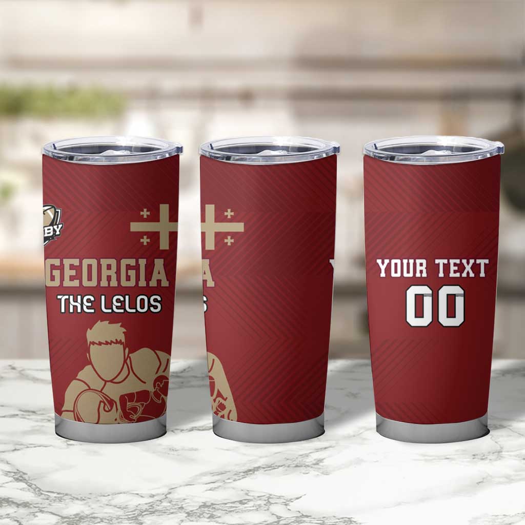Custom Georgia Rugby Tumbler Cup The Lelos Go Champions - Wonder Print Shop