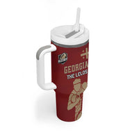 Custom Georgia Rugby Tumbler With Handle The Lelos Go Champions - Wonder Print Shop