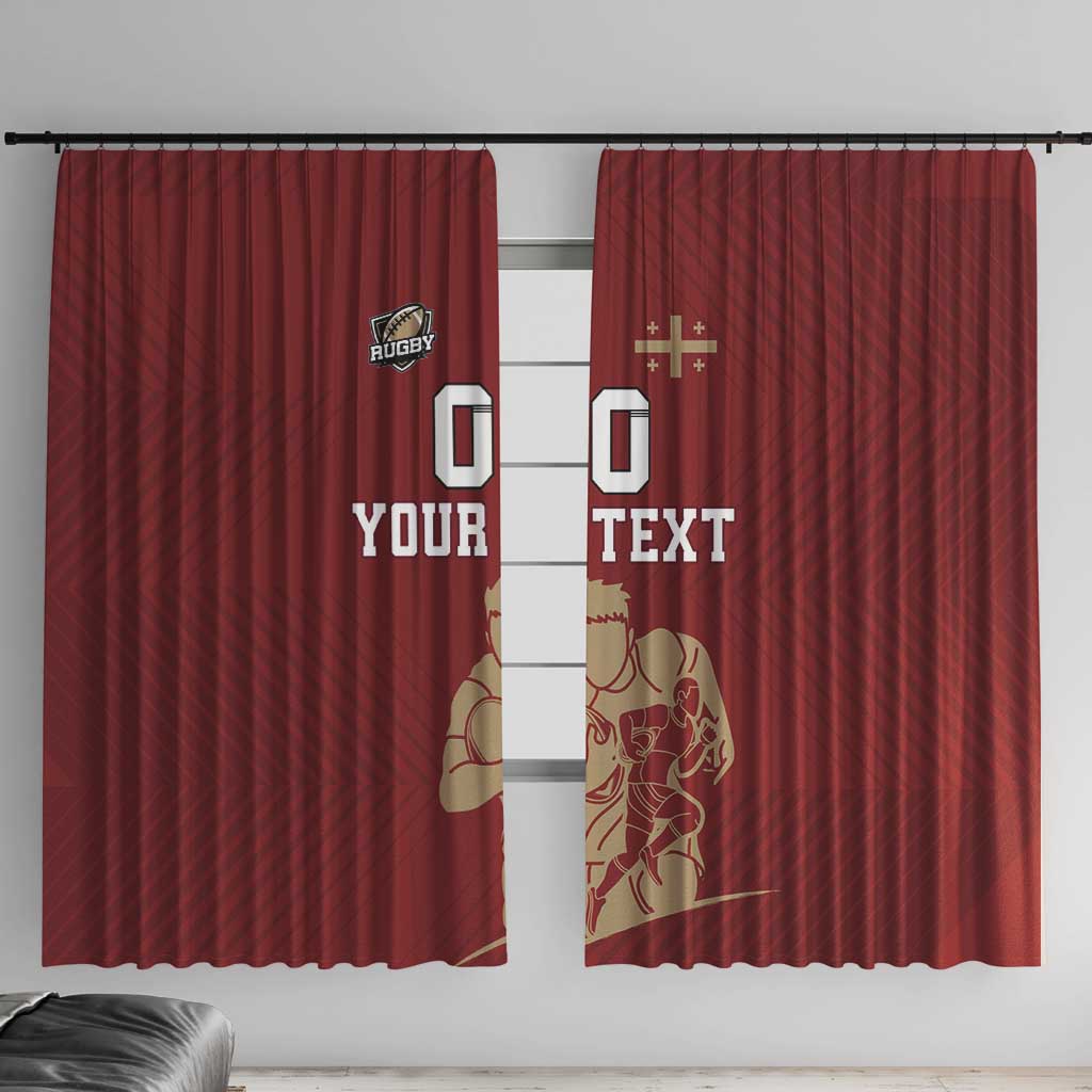 Custom Georgia Rugby Window Curtain The Lelos Go Champions - Wonder Print Shop