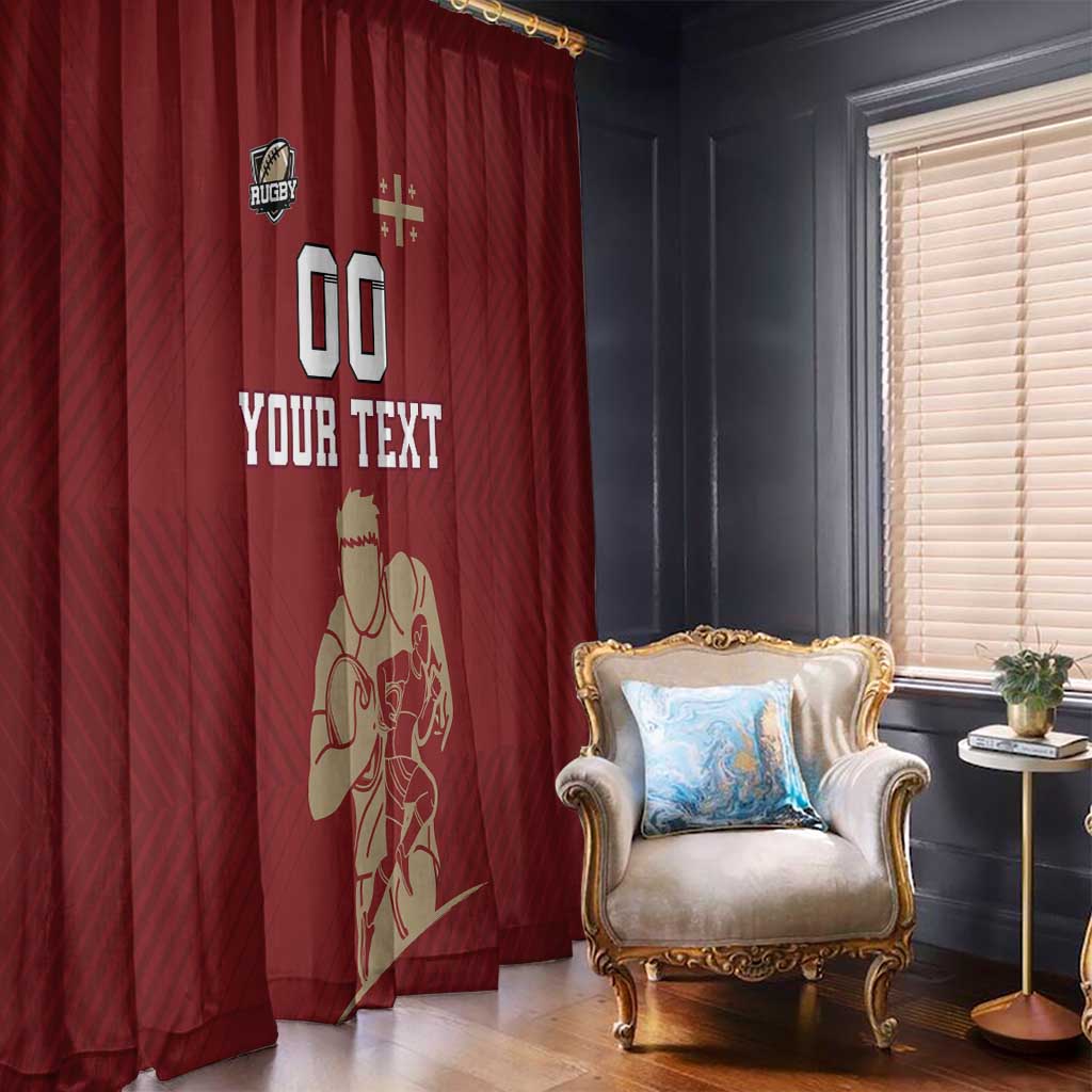 Custom Georgia Rugby Window Curtain The Lelos Go Champions - Wonder Print Shop