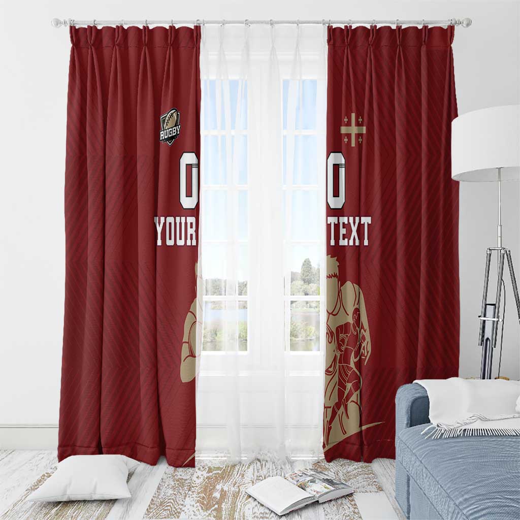 Custom Georgia Rugby Window Curtain The Lelos Go Champions - Wonder Print Shop