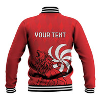 Personalized Georgia Baseball Jacket Lion Borjgali