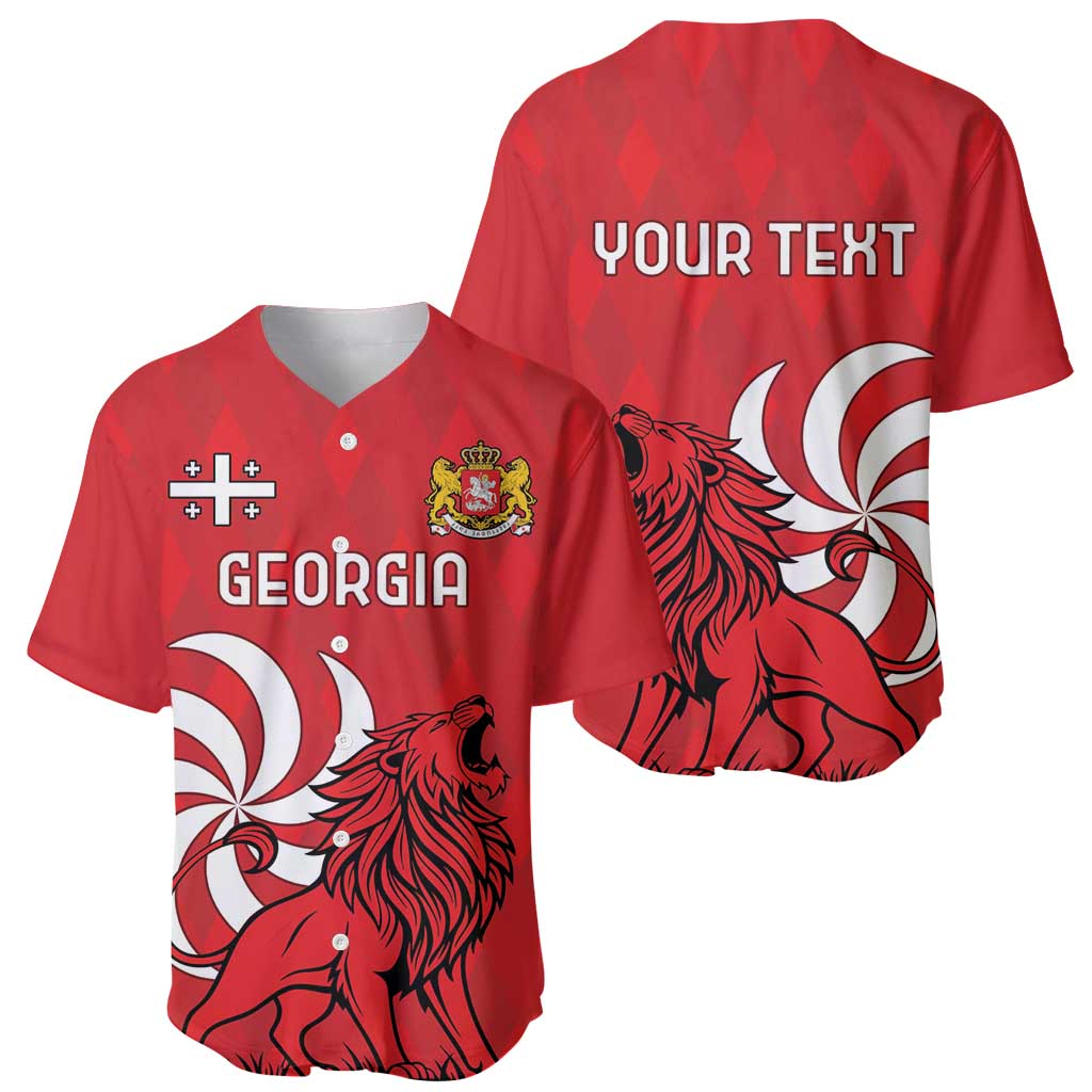 Personalized Georgia Baseball Jersey Lion Borjgali